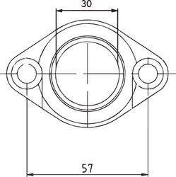 Drag Specialties Carb Intake Mounting Flange