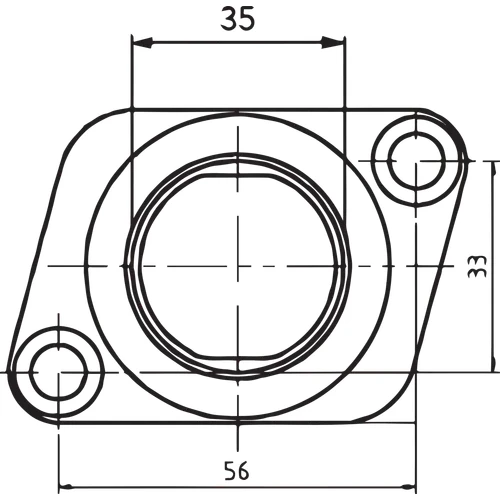 Drag Specialties Carb Intake Mounting Flange 3