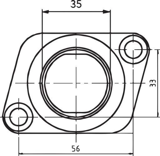 Drag Specialties Carb Intake Mounting Flange