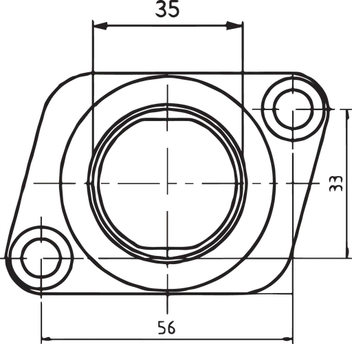 Drag Specialties Carb Intake Mounting Flange