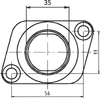 Drag Specialties Carb Intake Mounting Flange