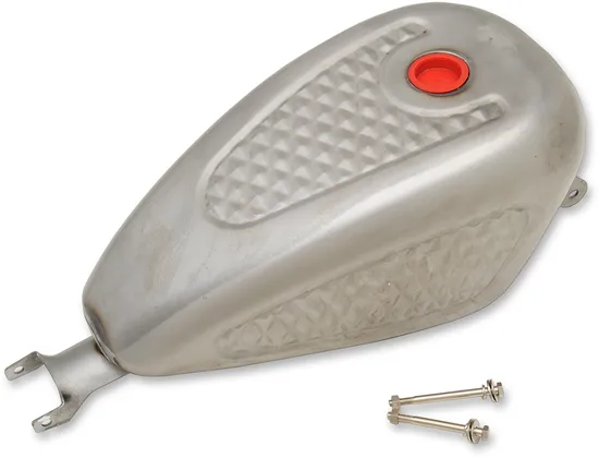 DS Raw Steel Diamond Gas Fuel Petrol Tank 3G Vented Cap