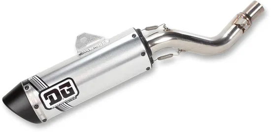 DG V2 Slip On Exhaust Muffler Pipe SS Al w Spark Arrestor