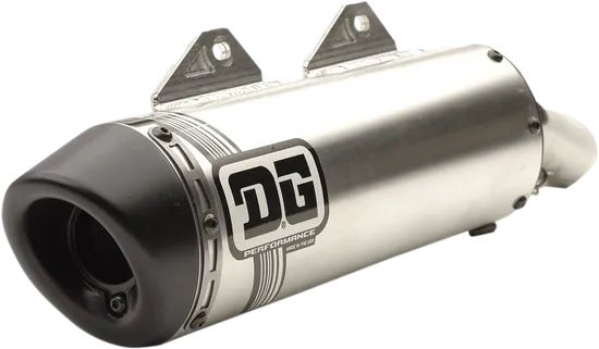 DG V2 Slip On Exhaust Muffler Pipe SS Al w Spark Arrestor 2