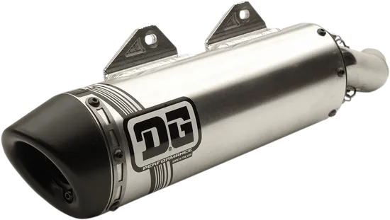 DG V2 Slip On Exhaust Muffler Pipe SS Al w Spark Arrestor 4