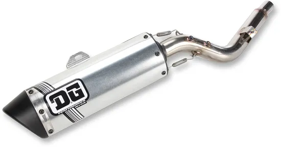 DG V2 Slip On Exhaust Muffler Pipe SS Al w Spark Arrestor