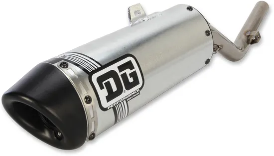 DG V2 Slip On Exhaust Muffler Pipe SS Al w Spark Arrestor