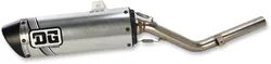 DG V2 Slip On Exhaust Muffler Pipe SS Al w Spark Arrestor