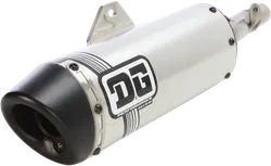 DG V2 Slip On Exhaust Muffler Pipe SS Al w Spark Arrestor