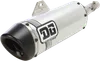 DG V2 Slip On Exhaust Muffler Pipe SS Al w Spark Arrestor
