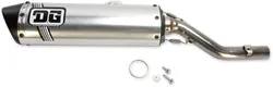 DG V2 Slip On Exhaust Muffler Pipe SS Al w Spark Arrestor