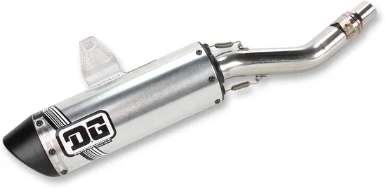 DG V2 Slip On Exhaust Muffler Pipe SS Al w Spark Arrestor