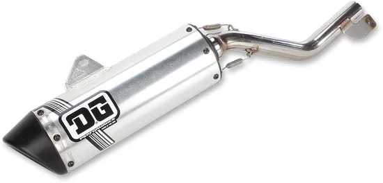 DG V2 Slip On Exhaust Muffler Pipe SS Al with Spark Arrestor