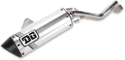 DG V2 Slip On Exhaust Muffler Pipe SS Al with Spark Arrestor