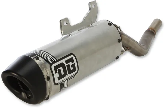 DG V2 Slip On Exhaust Muffler Pipe SS Al w Spark Arrestor