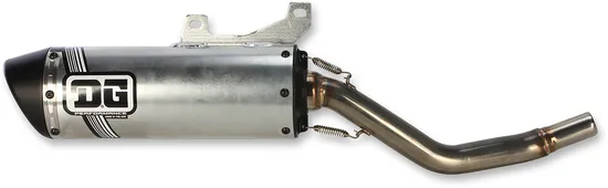 DG V2 Slip On Exhaust Muffler Pipe SS Al w Spark Arrestor