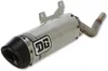 DG V2 Slip On Exhaust Muffler Pipe SS Al w Spark Arrestor