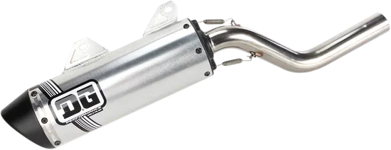 DG V2 Slip On Exhaust Muffler Pipe SS Al w Spark Arrestor