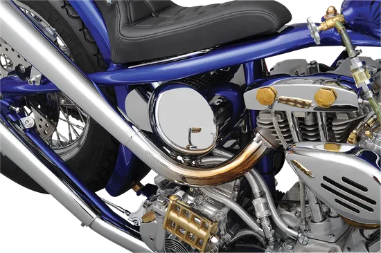 DS Chromed Steel Domed Center Fill Oil Tank 3.1L