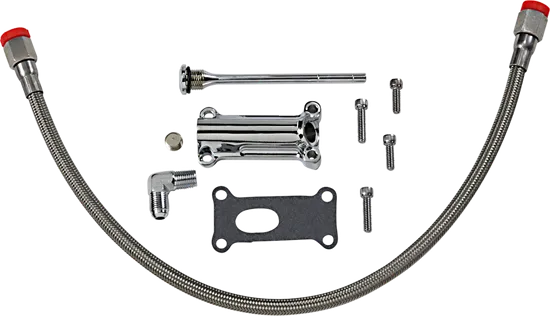 DS Chromed Aluminum Engine Oil Spout Kit