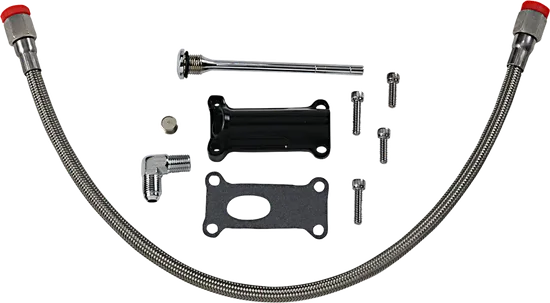 DS Black Aluminum Engine Oil Spout Kit