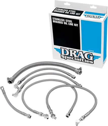DS Braided Stainless Steel Oil Hose 6 Line Kit