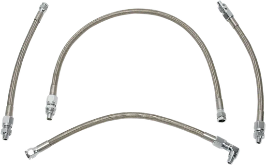 DS Braided Stainless Steel Oil Hose 4 Line Kit