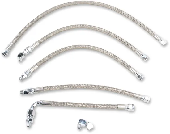 DS Braided Stainless Steel Oil Hose 5 Line Kit