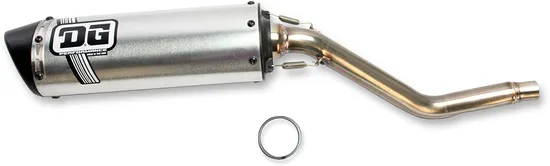 DG V2 Slip On Exhaust Muffler Pipe SS Al w Spark Arrestor
