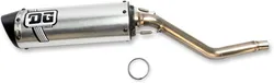 DG V2 Slip On Exhaust Muffler Pipe SS Al w Spark Arrestor