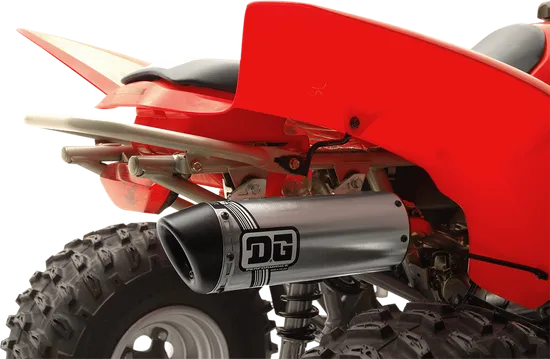 DG V2 Slip On Exhaust Muffler Pipe SS Al w Spark Arrestor