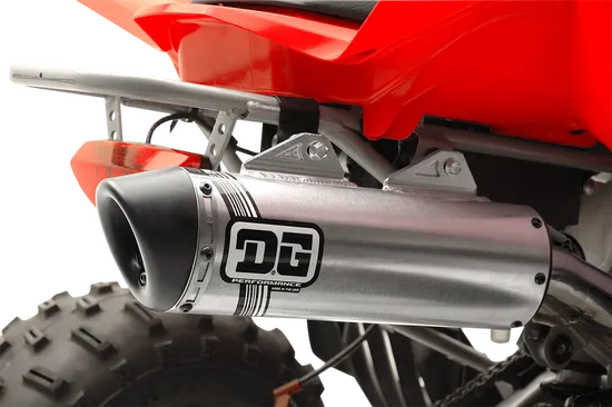 DG V2 Slip On Exhaust Muffler Pipe SS Al w Spark Arrestor