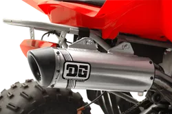 DG V2 Slip On Exhaust Muffler Pipe SS Al w Spark Arrestor