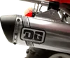 DG V2 Slip On Exhaust Muffler Pipe SS Al w Spark Arrestor