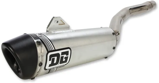 DG V2 Slip On Exhaust Muffler Pipe SS Al with Spark Arrestor