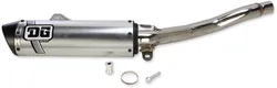 DG V2 Slip On Exhaust Muffler Pipe SS Al with Spark Arrestor