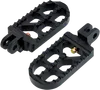 Joker Adjustable Serrated Driver Footpegs Pair Long Black