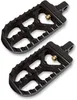 Joker Adjustable Serrated Driver Footpegs Pair Long Black