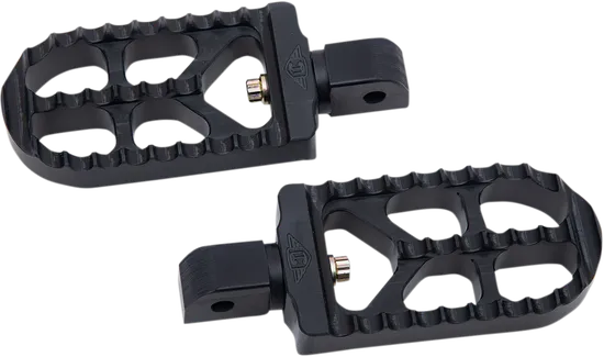 Joker Adj Serrated Passenger Footpegs Pair Long Black