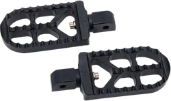 Joker Adj Serrated Passenger Footpegs Pair Long Black
