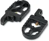 Joker Adjustable Serrated Driver Footpegs Pair Short Black