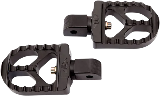 Joker Adj Serrated Passenger Footpegs Pair Short Black