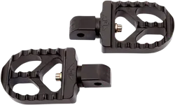 Joker Adj Serrated Passenger Footpegs Pair Short Black