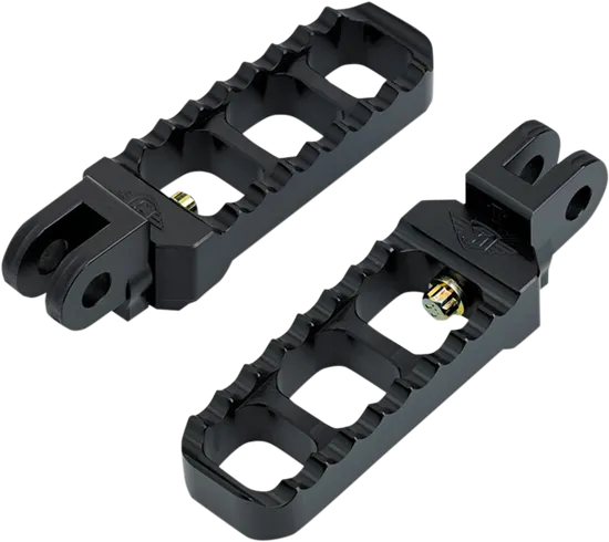 Joker Adjustable Serrated Driver Footpegs Pair Narrow Black