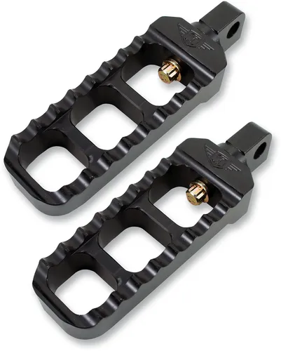Joker Adj Serrated Driver Footpegs Pair Narrow Black
