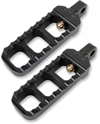 Joker Adj Serrated Driver Footpegs Pair Narrow Black
