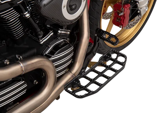 Joker Adjustable Serrated Driver Floorboards Floor Boards Pair Black