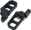 Joker Adj Serrated Driver Footpegs Pair Stubby Black