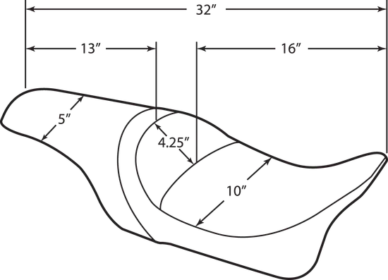 DS Black Leather Vinyl Smooth Predator Seat