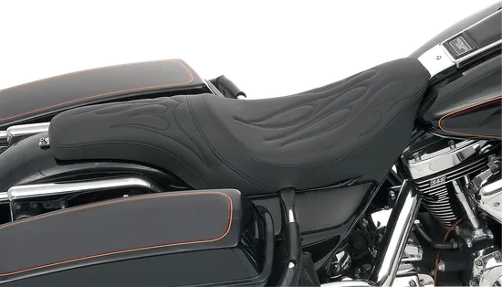 DS Black Leather Vinyl Flame Stitch Predator Seat